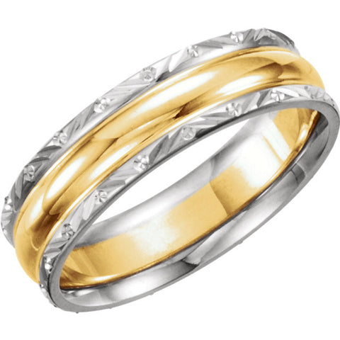 .5 > Band > Design > 6mm > Two-Tone > 14kt