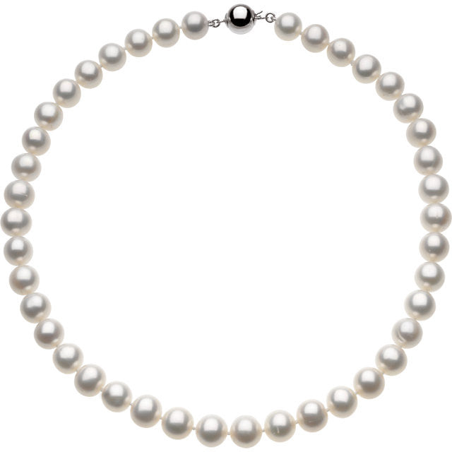Necklace > 18" > Pearl > Cultured > Freshwater