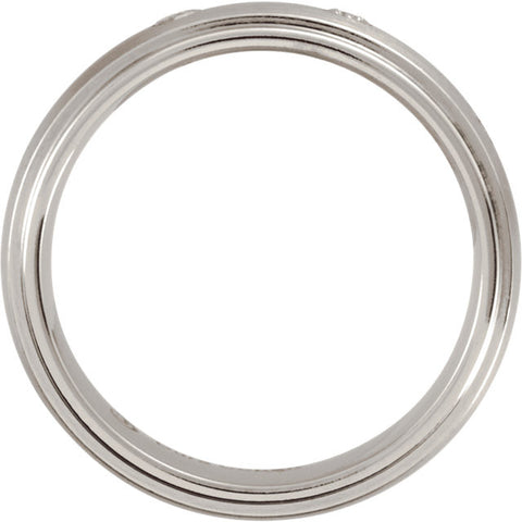Band > Grooved > Finished > Satin > Diamond > 1/10 CTW > 7mm