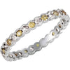 Band > Eternity > Sapphire > Diamond & Yellow > 1/3 CTW