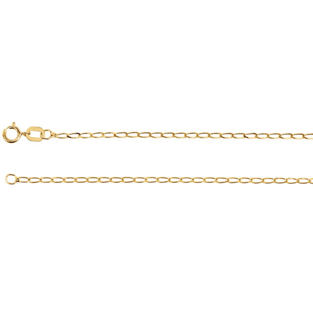 Chain > 18" > Chain > Curb > Solid > 1.25mm