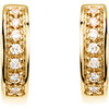 Earrings > Hoop > Diamond > 1/6 CTW