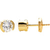 Earrings > Round > Moissanite > Created
