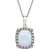 Necklace > Diamond > .05 CTW > & > Amethyst