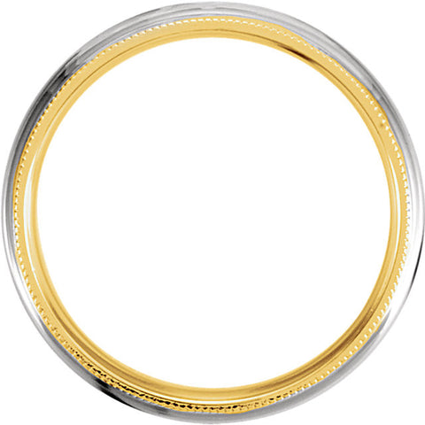 Band > Comfort-Fit > 6mm > Two-Tone > 14kt