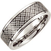.5 > Band > Design > Woven > Laser > Black > 8mm