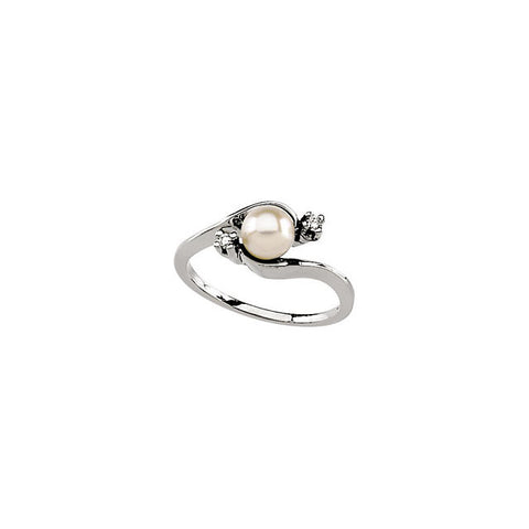 Ring > Pearl & Diamond > Cultured > Akoya