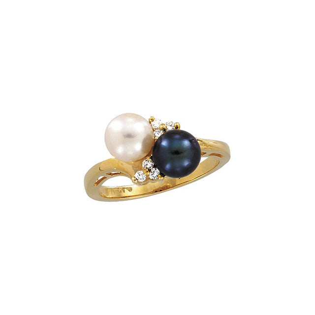 Ring > Pearl & Diamond > Cultured > Akoya