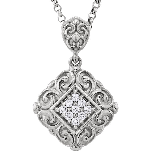 Necklace > 18" > Diamond > 1/8 CTW