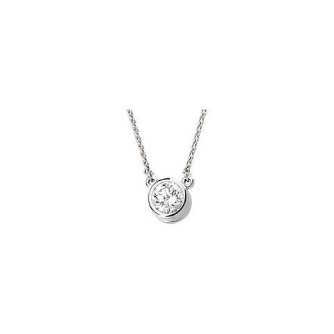 Necklace > Solitaire > Zirconia > Cubic