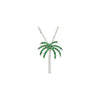 Necklace > Tree > Palm > Diamond > and > Garnet > Tsavorite > Genuine