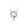 Necklace > Clover > Garnet > Tsavorite > Genuine