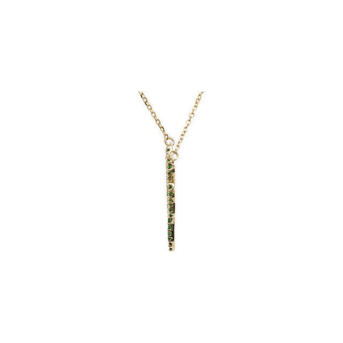 Necklace > Clover > Garnet > Tsavorite > Genuine