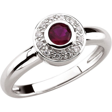 Ring > Ruby & Diamond > Genuine