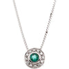 Necklace > Emerald & Diamond > Genuine