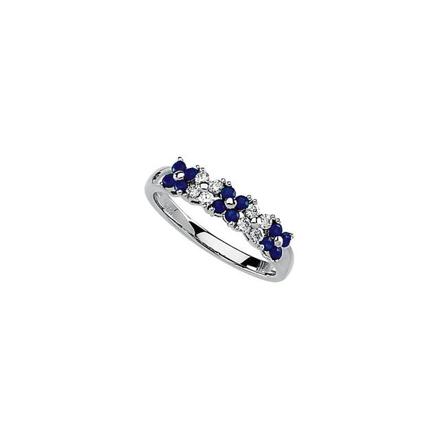 Ring > Sapphire & Diamond > Blue > Genuine