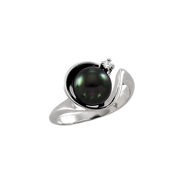 Ring > Pearl & Diamond > Cultured > Akoya