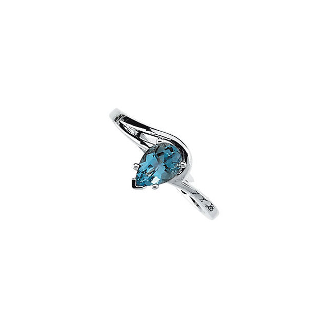 Ring > Aquamarine > Genuine
