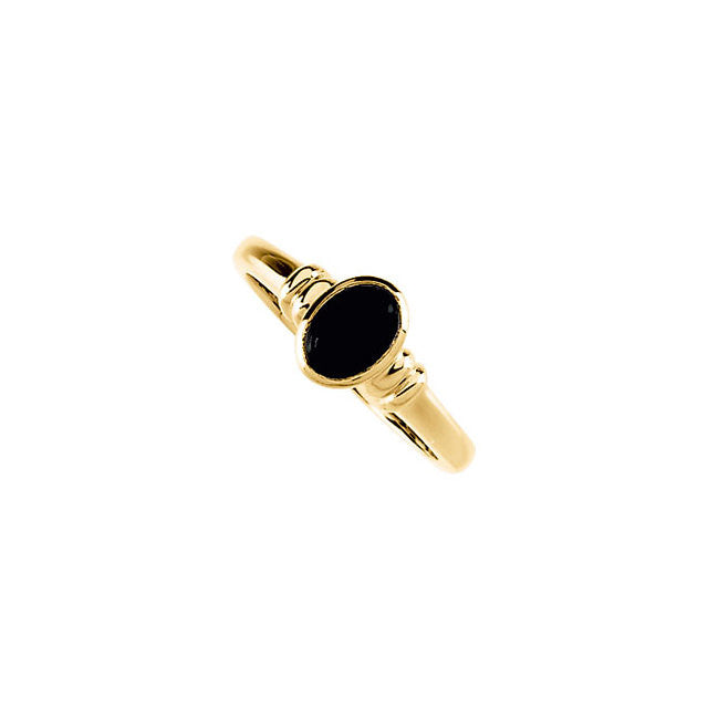 Ring > Cabochon > Onyx > Genuine