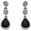 Earrings > Sapphire & Diamond > Blue