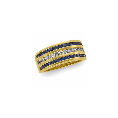 Band > Anniversary > Diamond > CTW > 1/Sapphire & 1