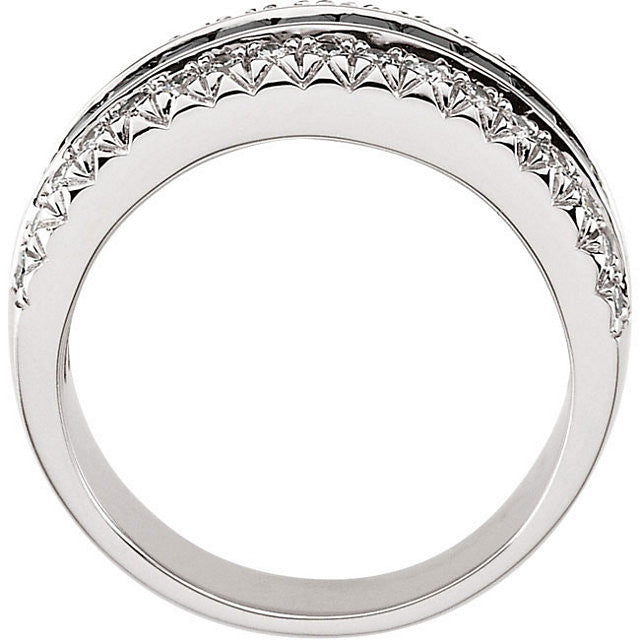 Band > Anniversary > Diamond & Sapphire > 1/2 CTW