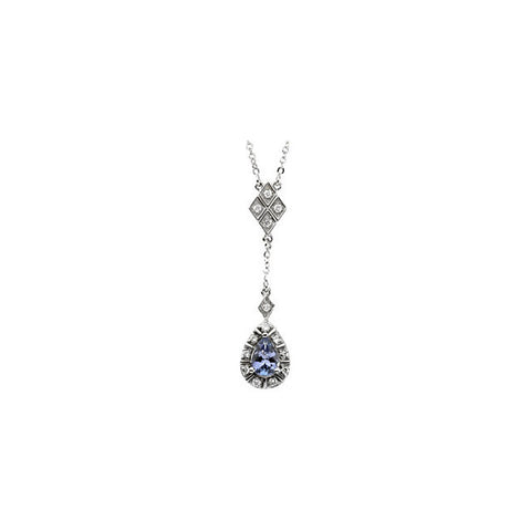 Necklace > Tanzanite & Diamond > Genuine