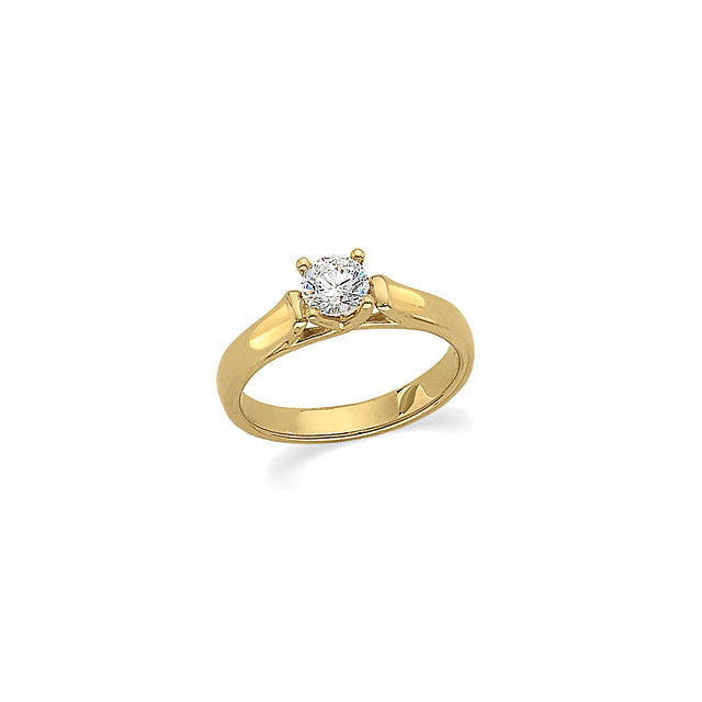 Ring > Engagement > Solitaire > Round > Diamond > 1/2 CTW