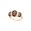 Ring > Quartz & Diamond > Smoky > Genuine