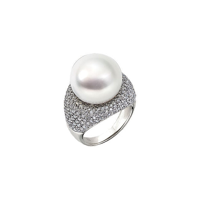 Ring > Pearl & Diamond > Cultured > Sea > South