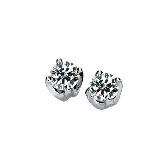 Earrings > Solitaire > Solstice > Moissanite > Created