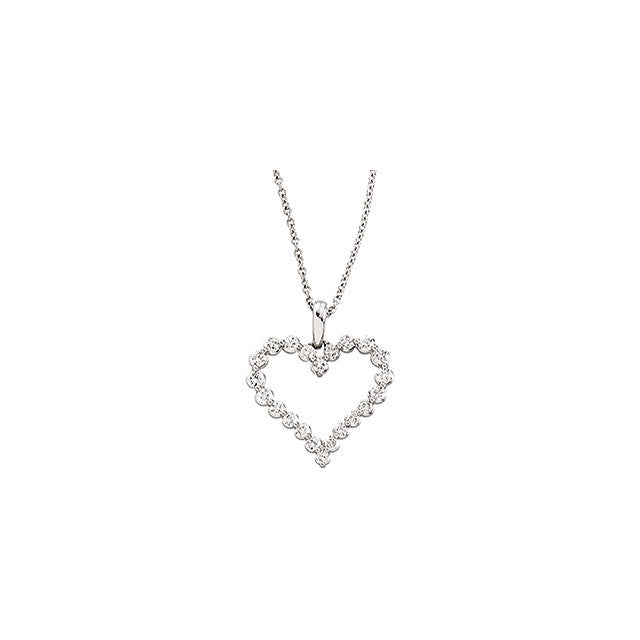 Necklace > Heart > Diamond > CTW > 1