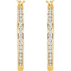 Earrings > Hoop > Diamond > 1/2 CTW