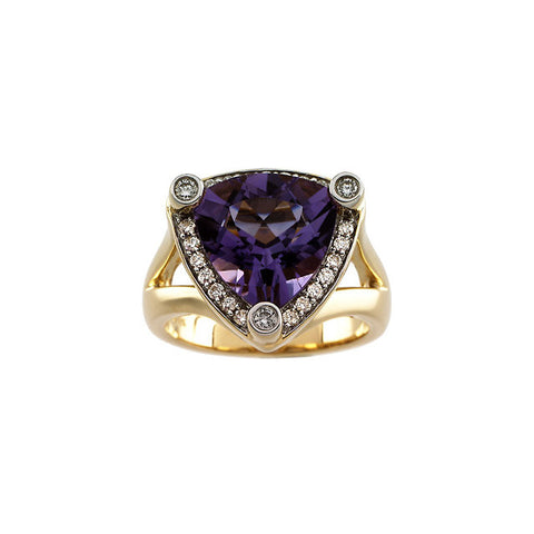 Ring > Diamond > CTW > 1/Amethyst & 1 > Genuine