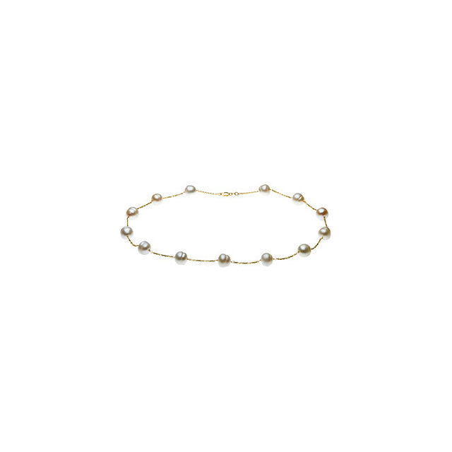 Necklace > 16" > Pearl > Cultured > Freshwater