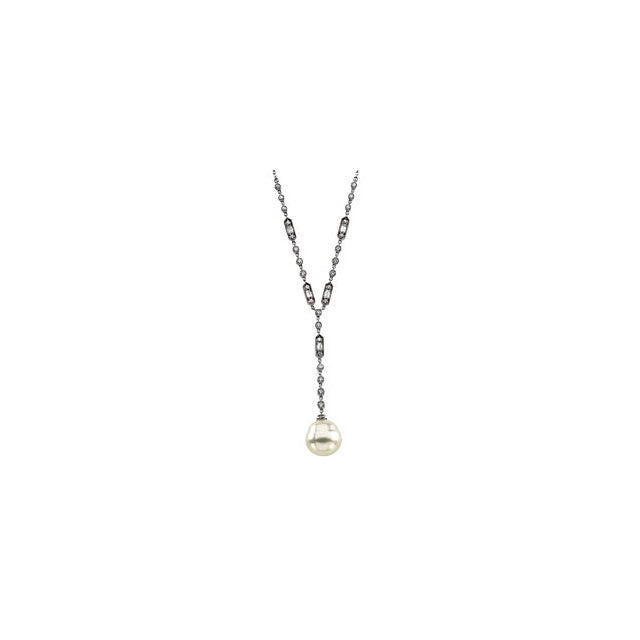 Pendant > Pearl > Cultured > Sea > South > Diamond & 11mm > 3/4 CTW
