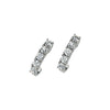 Earrings > J-Hoop > Moissanite > Created