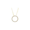 Necklace > 18" > Circle > Diamond > CTW > 1