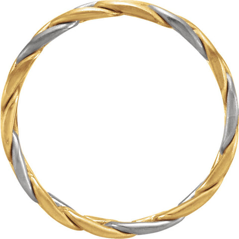 Band > Hand-Woven > 3.5mm > Two-Tone > 14K