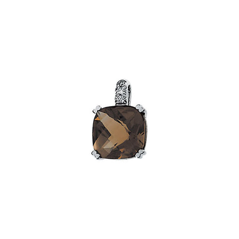 Pendant > Quartz > Diamond & Smoky > .03 CTW