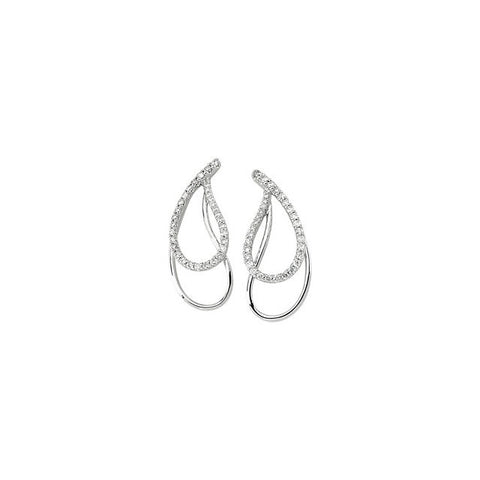 Earrings > Paisley > Diamond > 3/4 CTW