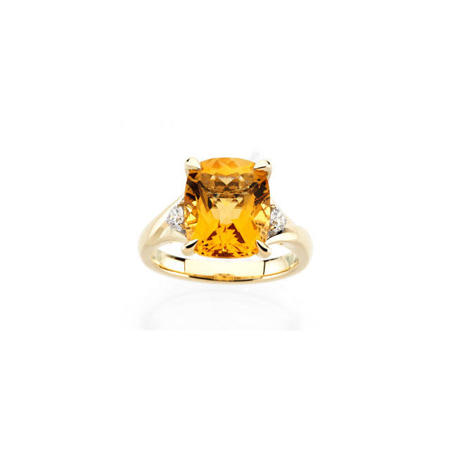Ring > Diamond > CTW > 1/Citrine & 1