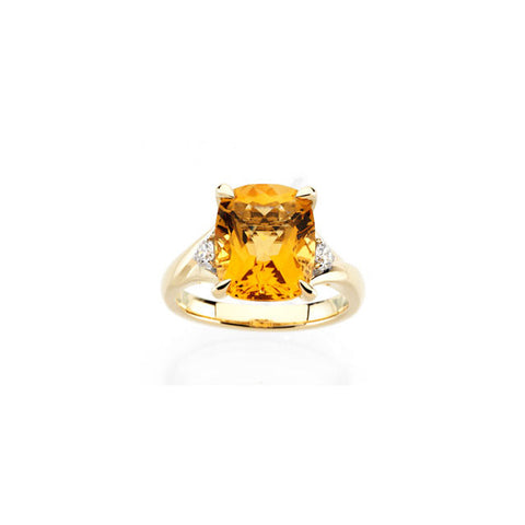 Ring > Diamond > CTW > 1/Citrine & 1