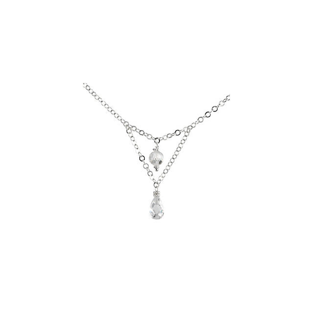 Necklace > 16" > Zirconia > Cubic