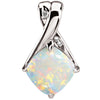Pendant > Opal & Diamond