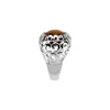 Ring > Quartz > Honey > Checkerboard > Genuine