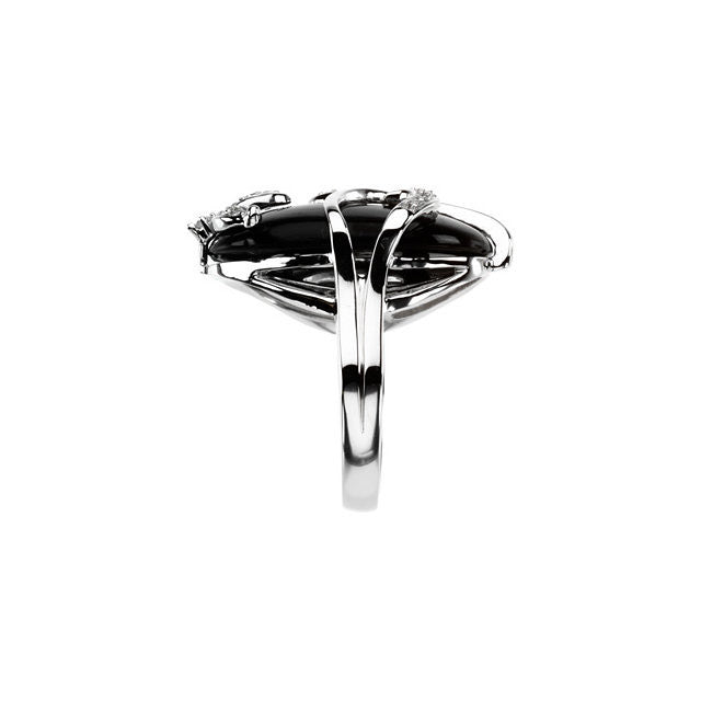 Ring > Onyx & Diamond > Genuine