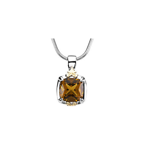Pendant > Quartz > Honey > Genuine
