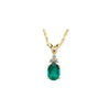 Necklace > Emerald & Diamond > Genuine