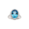 Ring > Diamond > CTW > 1/Topaz & 1 > Blue > Swiss > Genuine